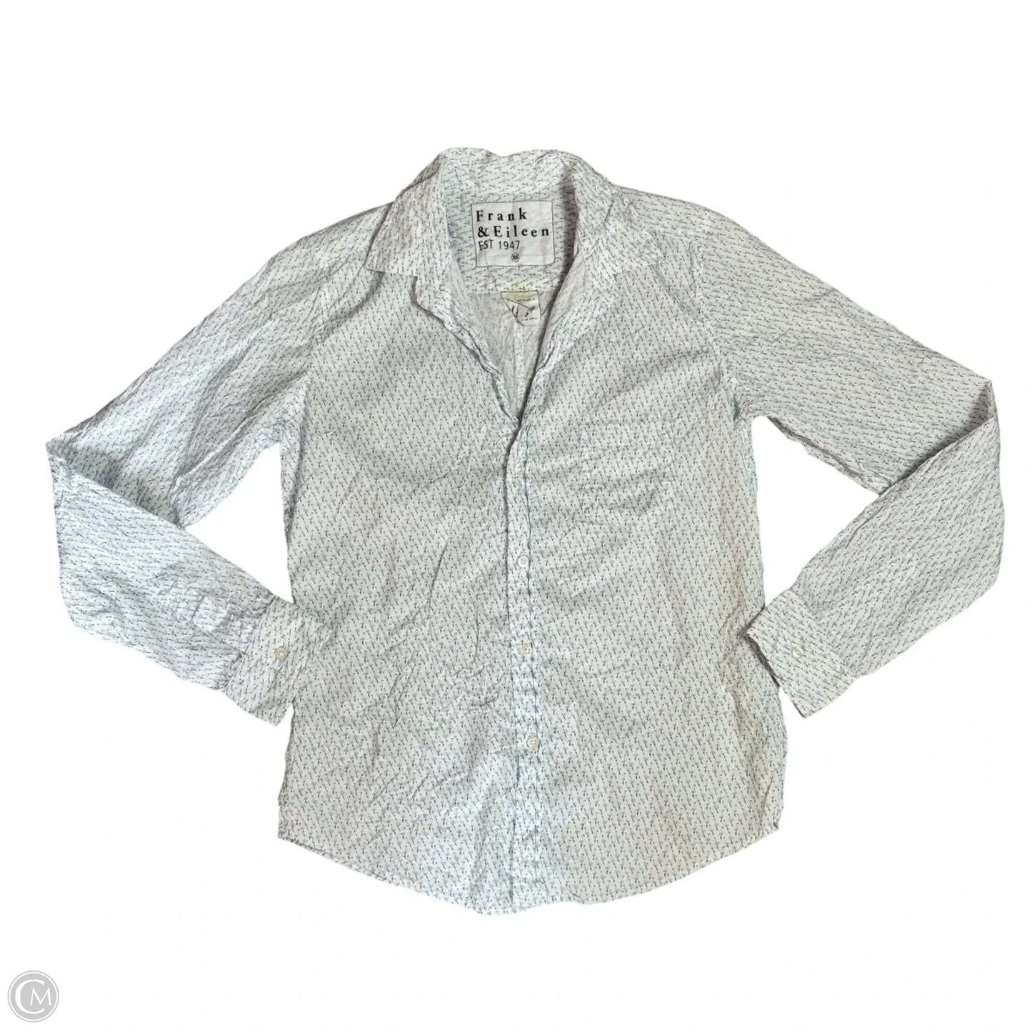 Top Long Sleeve By Frank And Eileen In Blue, Size: Xs