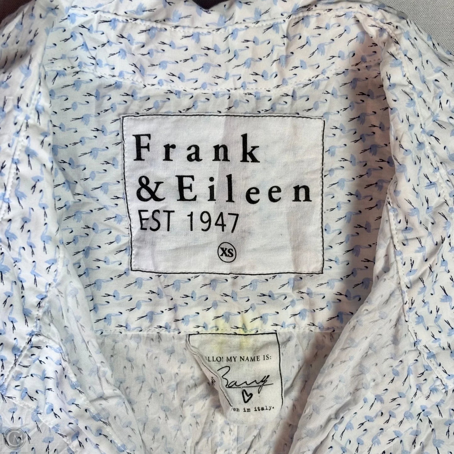 Top Long Sleeve By Frank And Eileen In Blue, Size: Xs