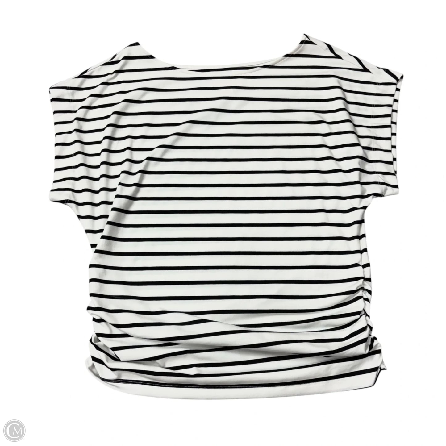 Top Short Sleeve By Maeve In Striped Pattern, Size: L