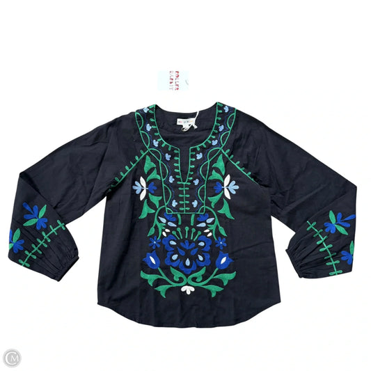 Top Long Sleeve By Roller Rabbit In Black, Size: Xs