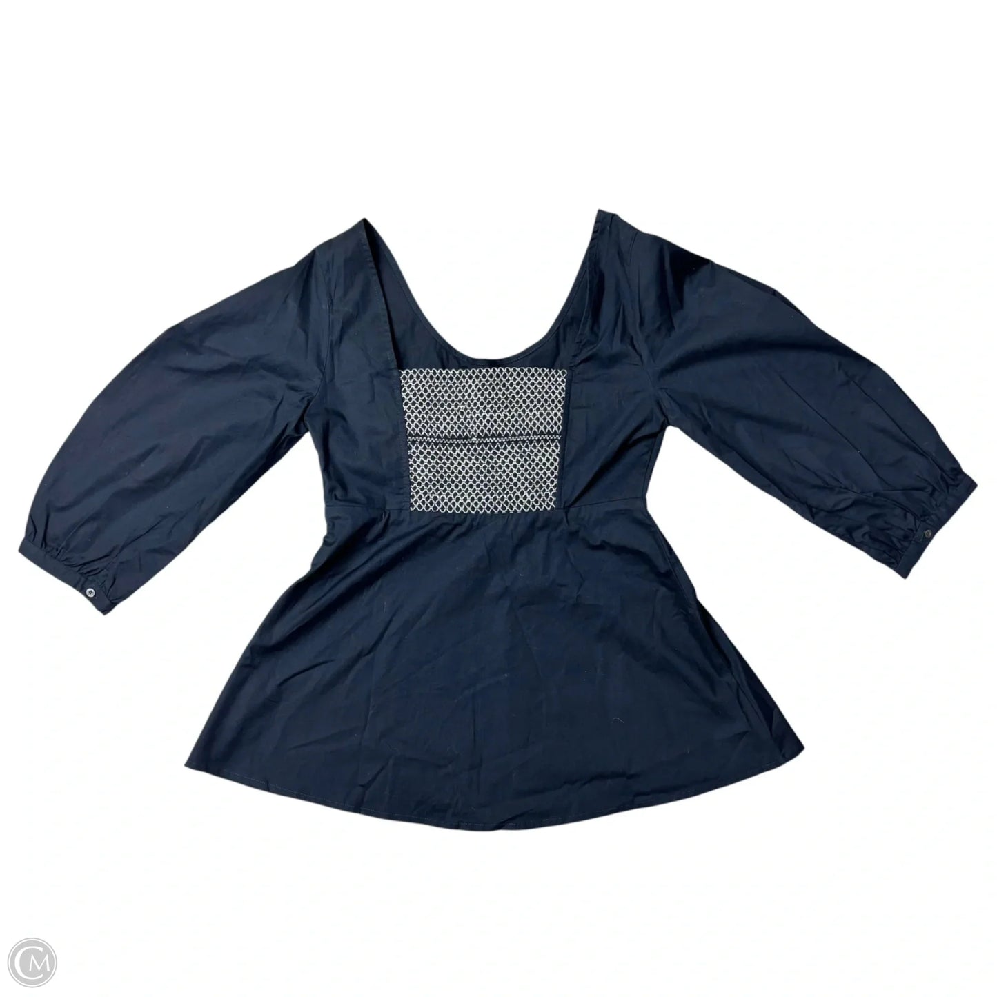 Top 3/4 Sleeve By Tanya Taylor In Navy, Size: Xs