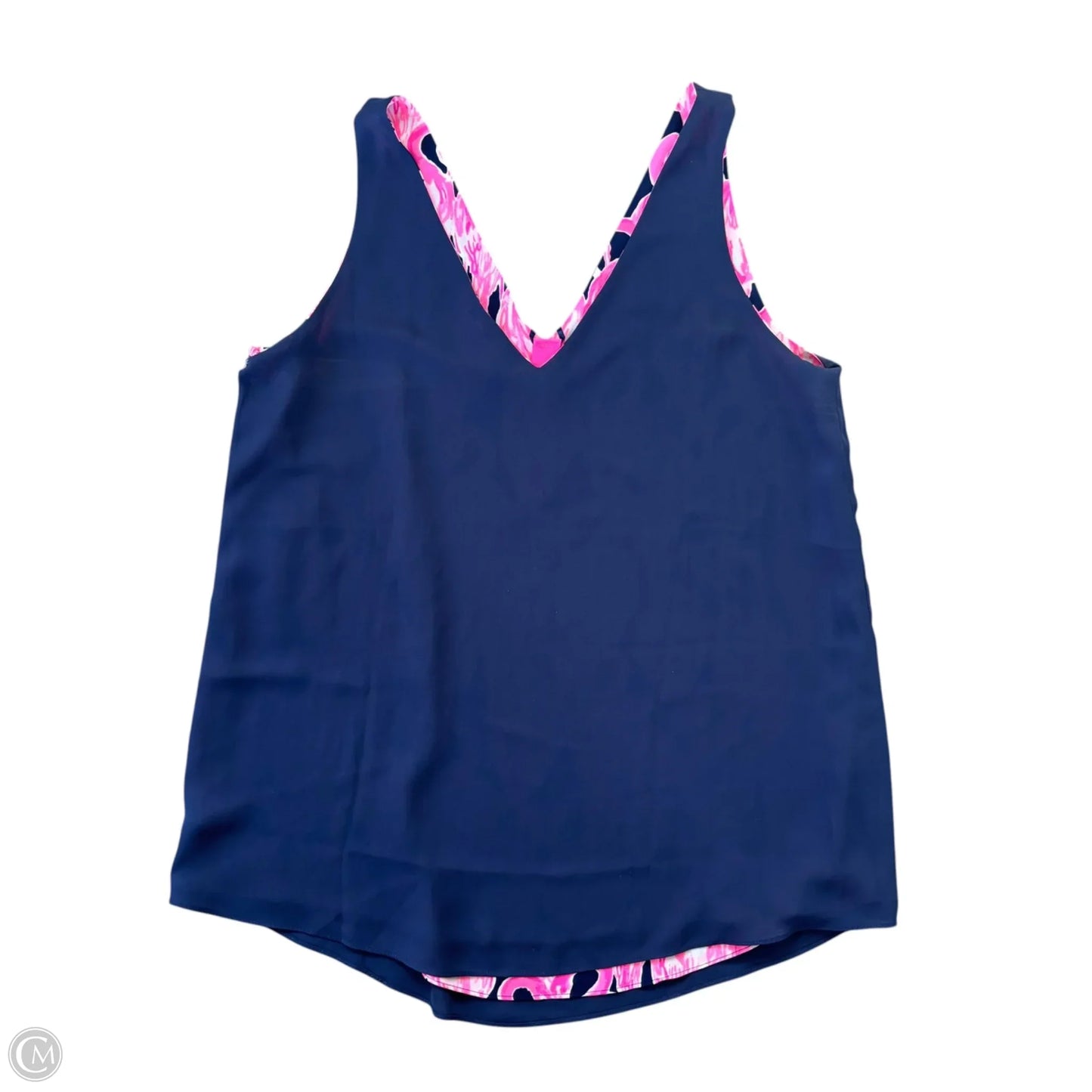 Top Sleeveless Designer By Lilly Pulitzer In Navy, Size: Xs