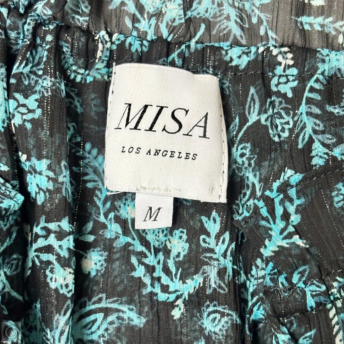 Dress Designer By Misa In Black & Blue, Size: M