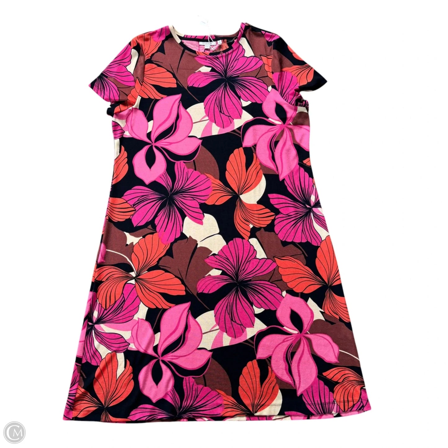 Dress Casual Midi By Chicos In Floral Print, Size: Xxl