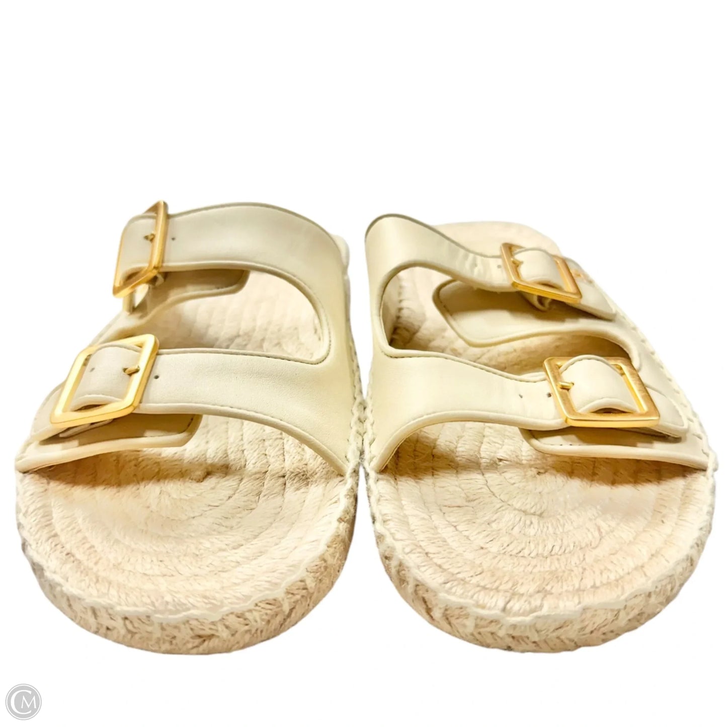 Sandals Designer By Tory Burch In Cream, Size: 9