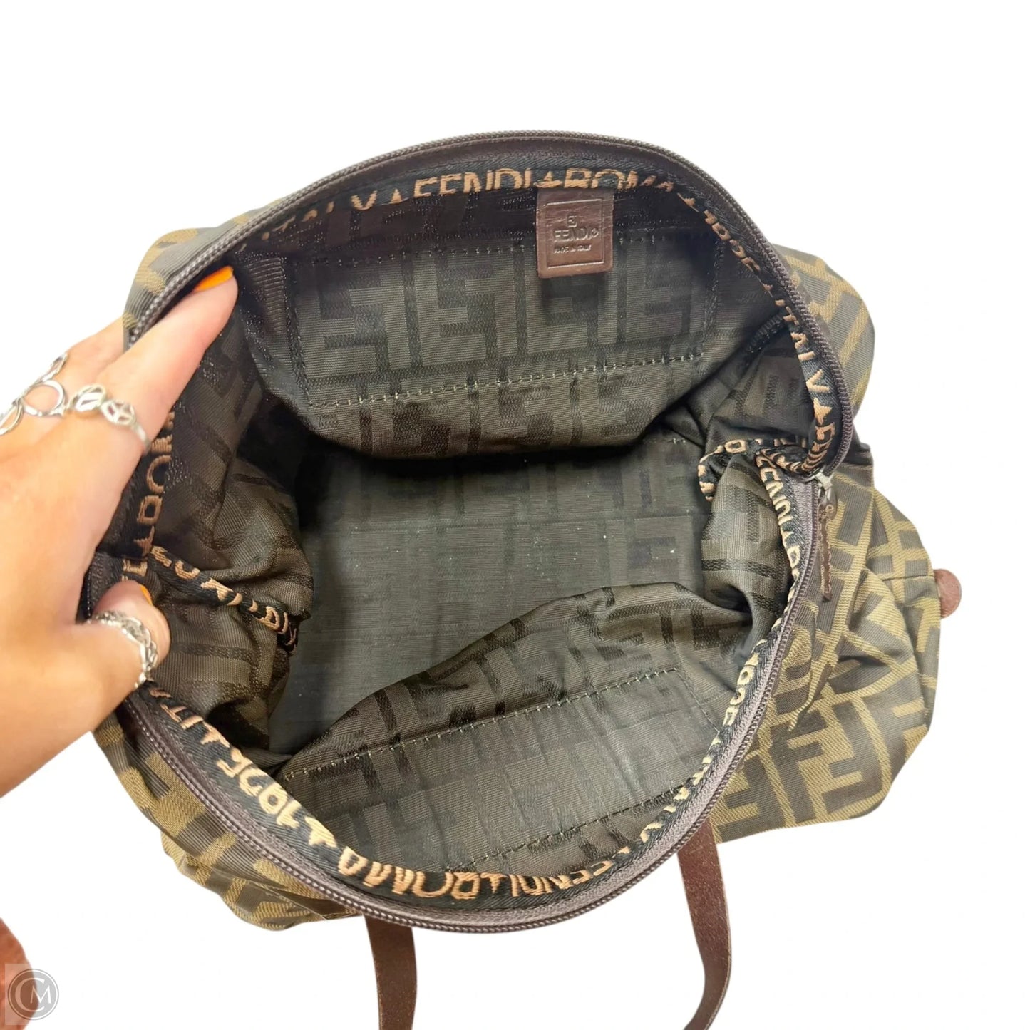 Tote Luxury Designer By Fendi, Size: Small