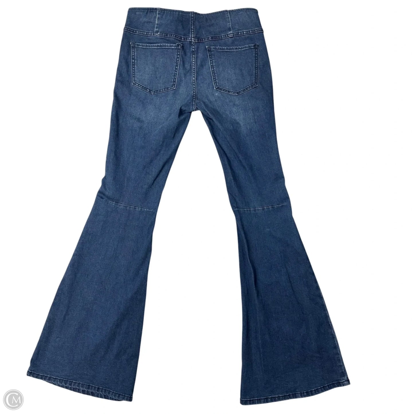 Jeans Flared By Free People In Blue Denim, Size: 6