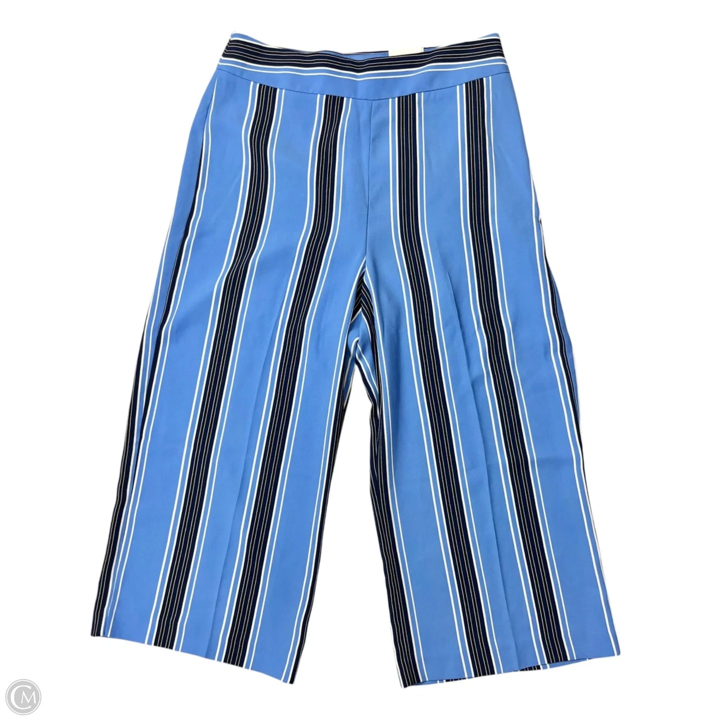 Pants Cropped By Express In Striped Pattern, Size: 14