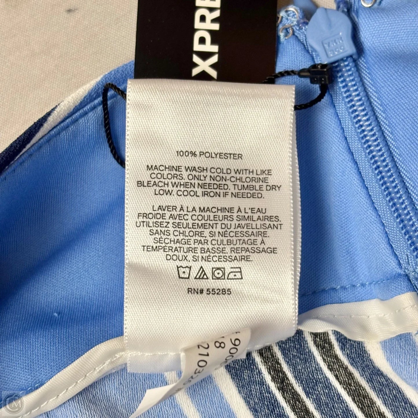Pants Cropped By Express In Striped Pattern, Size: 14