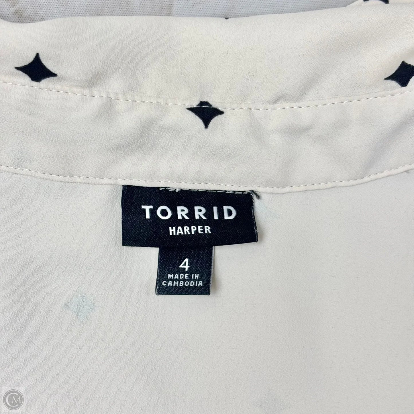 Top Sleeveless By Torrid In Cream, Size: 4x