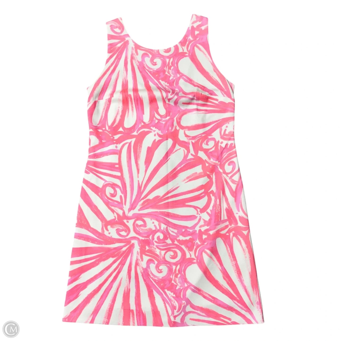 Dress Designer By Lilly Pulitzer In Pink & White, Size: S
