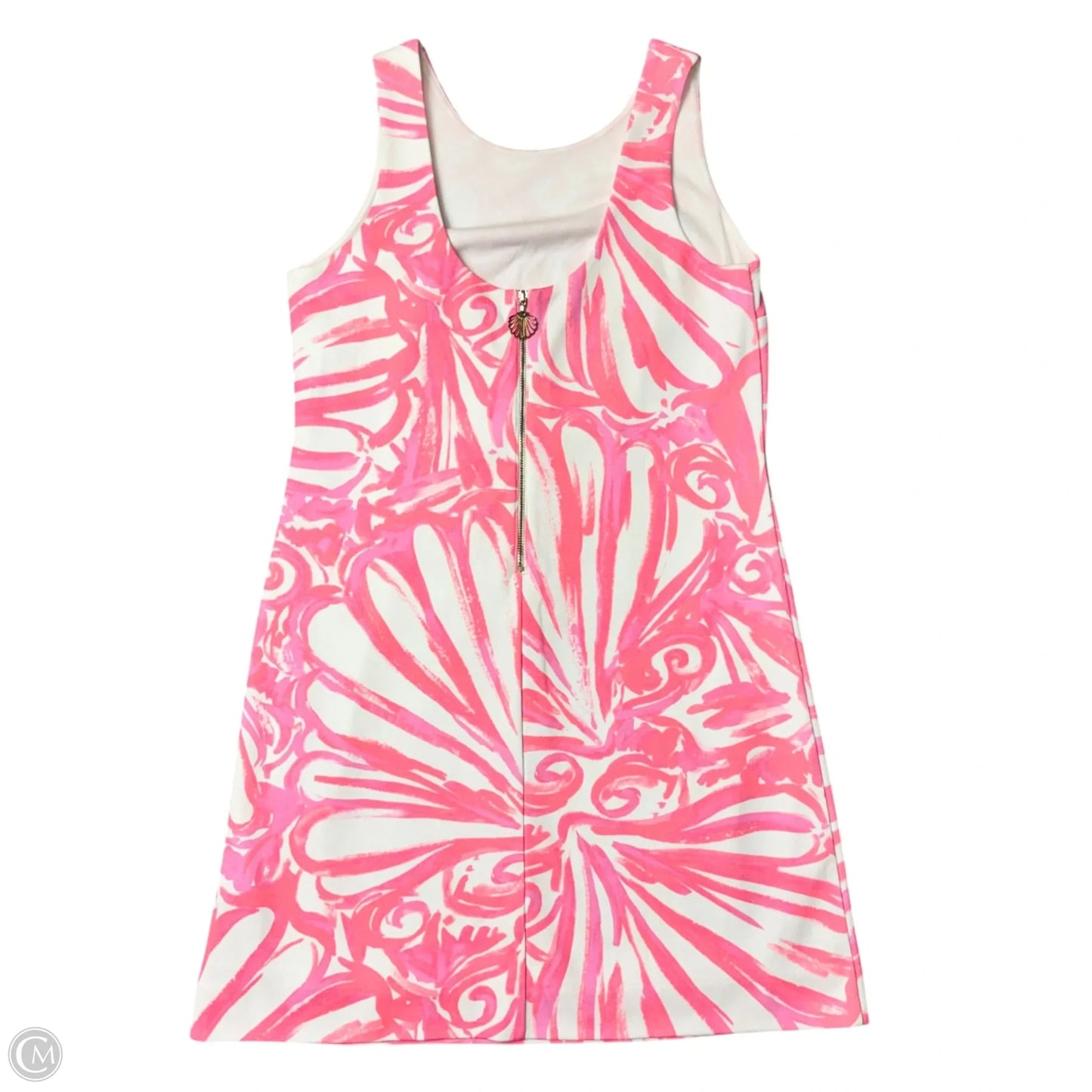Dress Designer By Lilly Pulitzer In Pink & White, Size: S