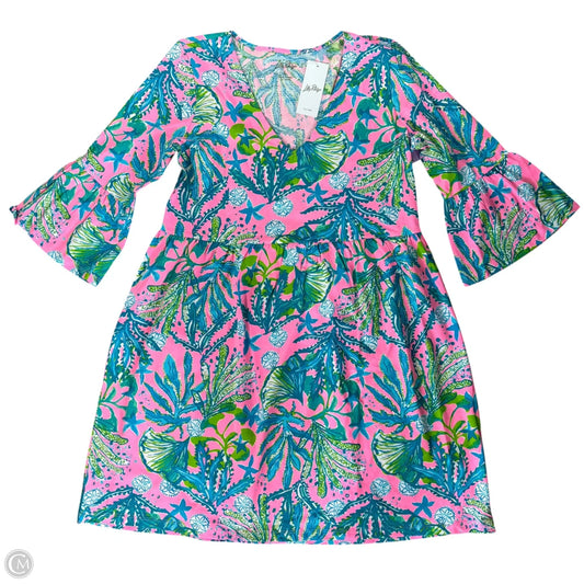 Dress Designer By Lilly Pulitzer In Blue & Pink, Size: L