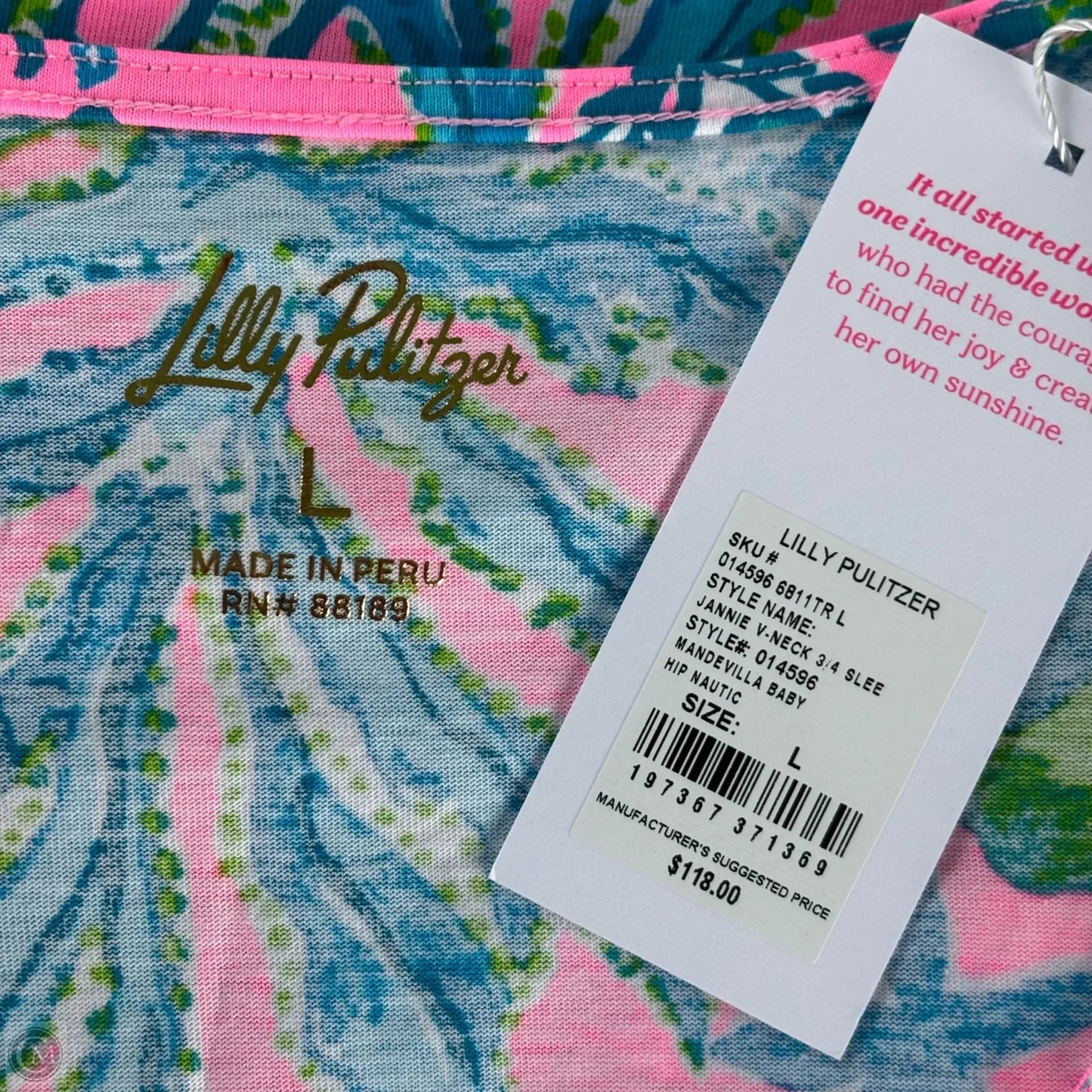 Dress Designer By Lilly Pulitzer In Blue & Pink, Size: L