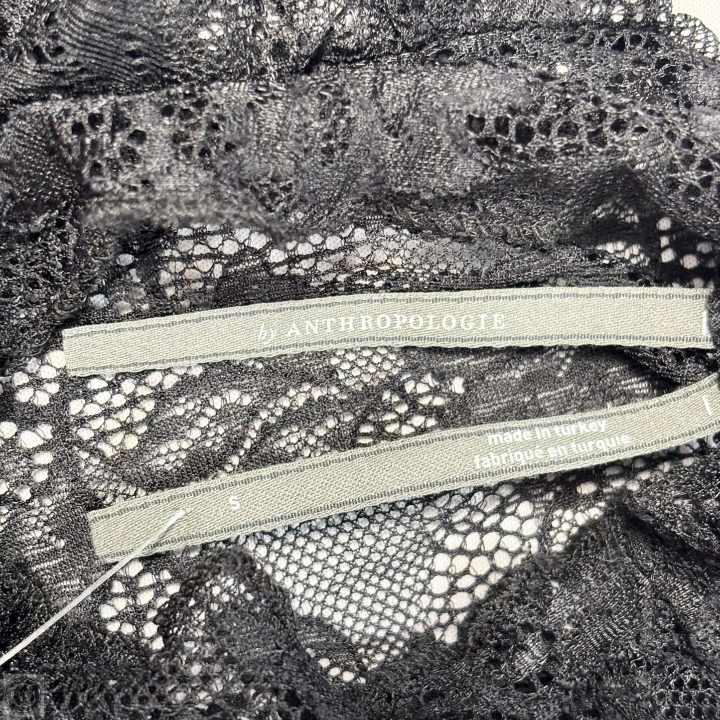 Top Long Sleeve By Anthropologie In Black, Size: S