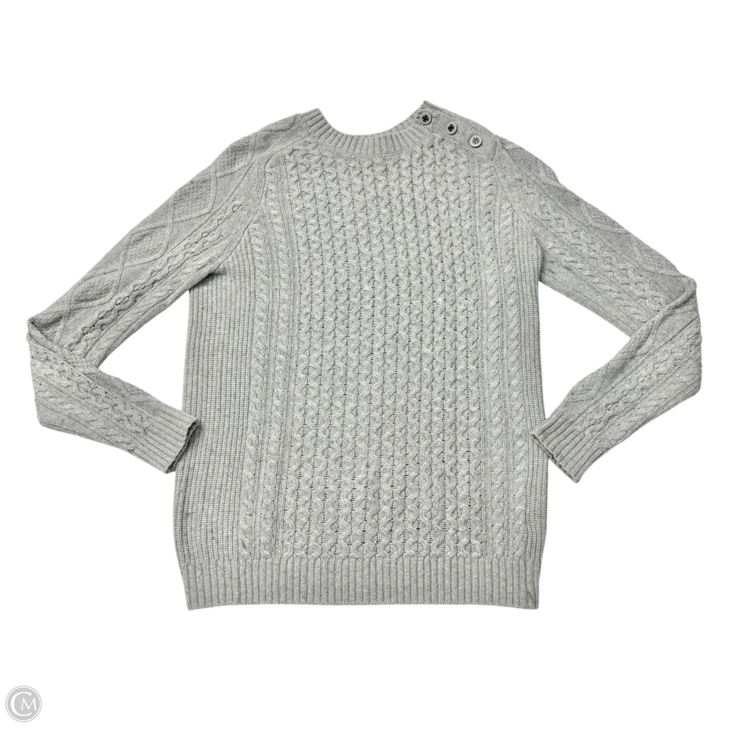 Sweater Designer By Tory Burch In Grey, Size: Xs