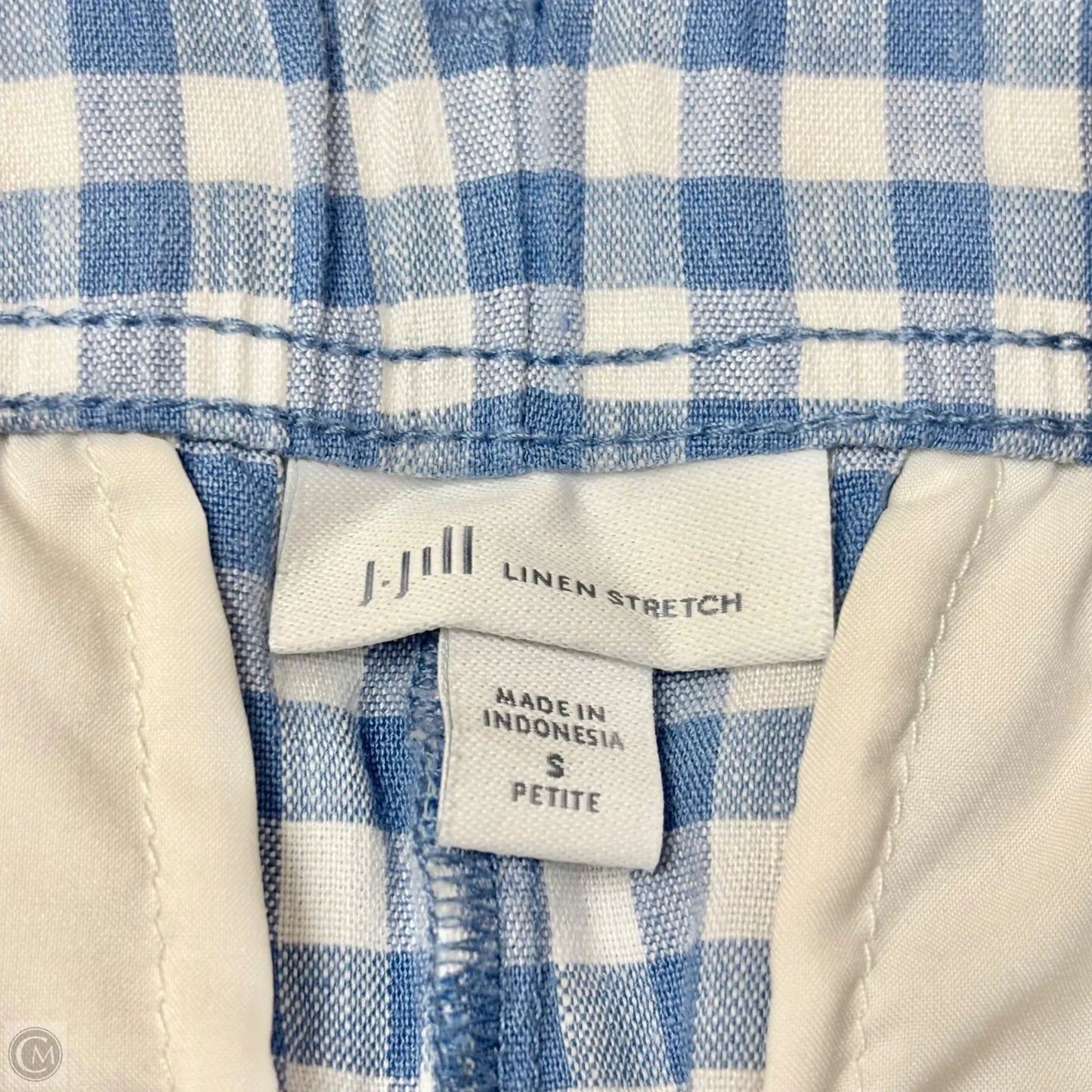 Pants Linen By J. Jill In Blue & White, Size: Sp