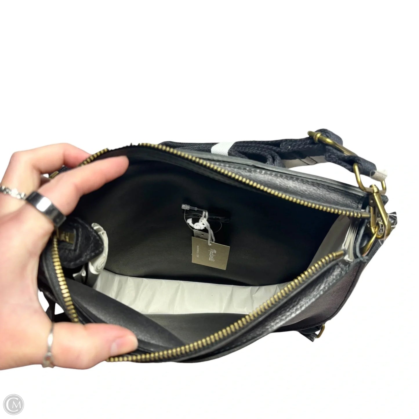 Crossbody Leather By Madewell, Size: Medium