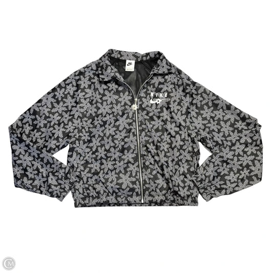 Athletic Jacket By Nike Apparel In Floral Print, Size: S