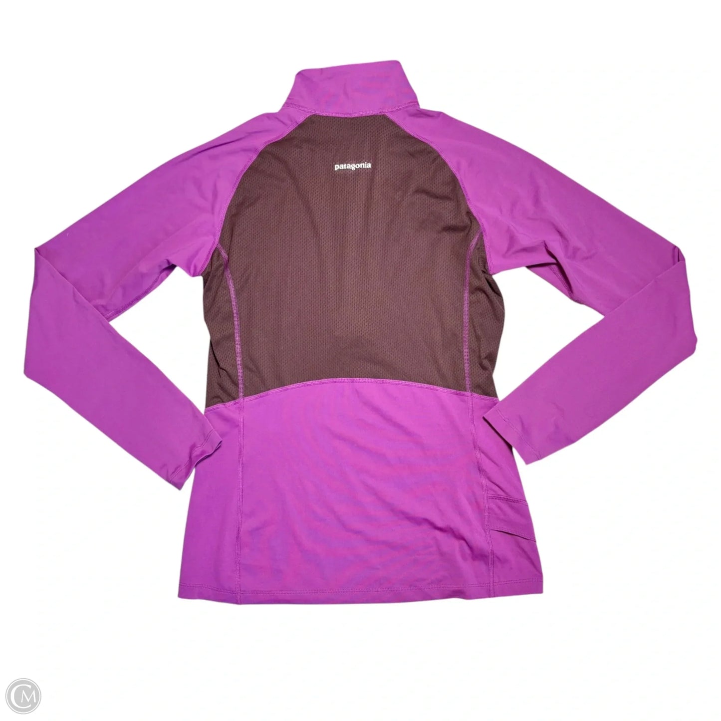 Athletic Top Long Sleeve Collar By Patagonia In Purple, Size: M