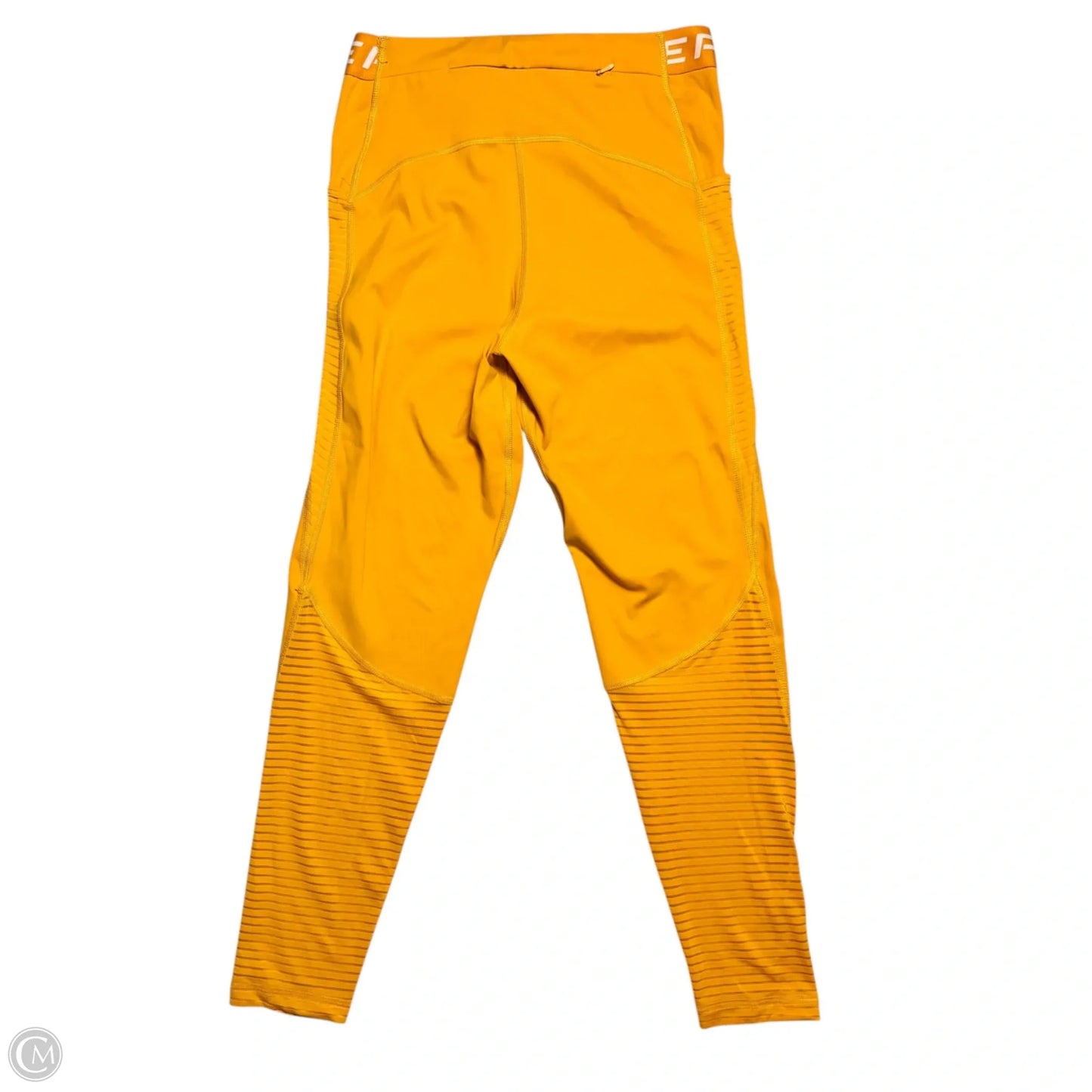 Athletic Leggings By Nike Apparel In Orange, Size: M