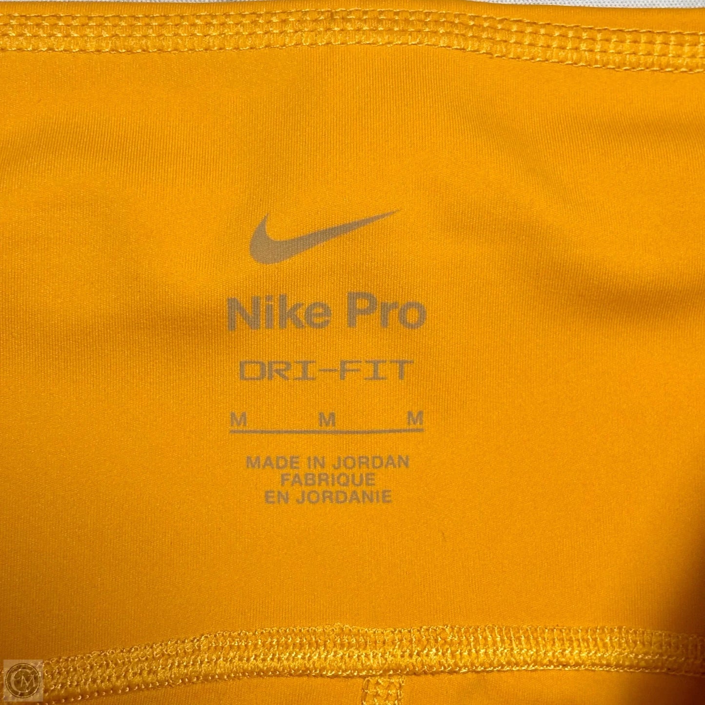 Athletic Leggings By Nike Apparel In Orange, Size: M