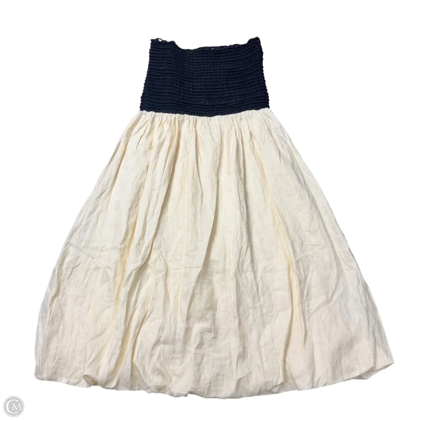 Dress Casual Midi By Dissh In Black & Yellow, Size: M
