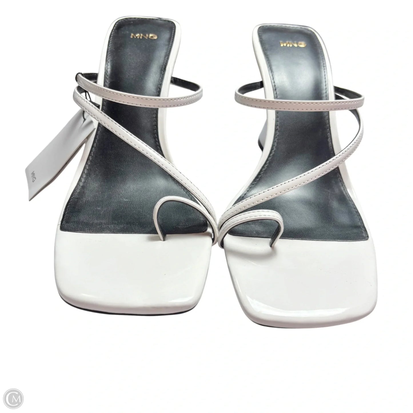 Sandals Heels Wedge By Mng In White, Size: 10