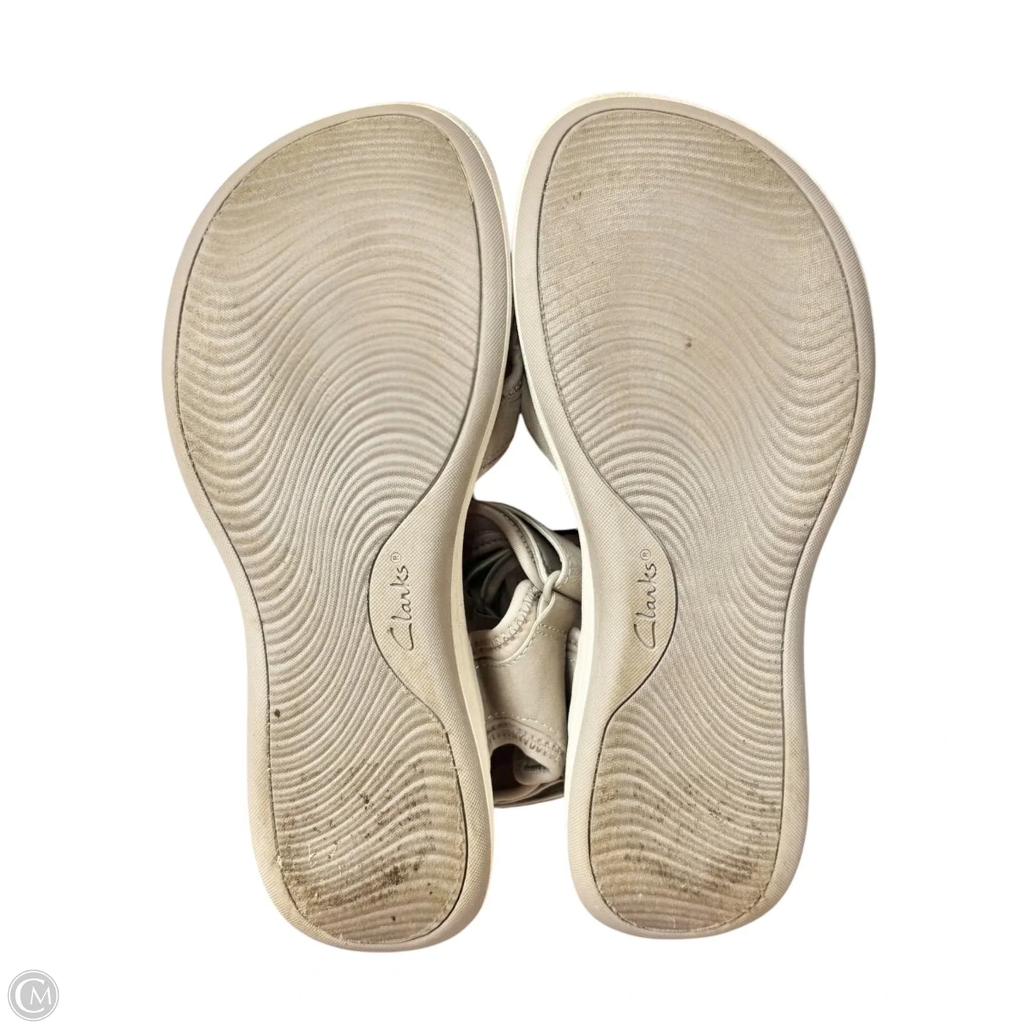 Sandals Flats By Clarks In Taupe, Size: 7.5