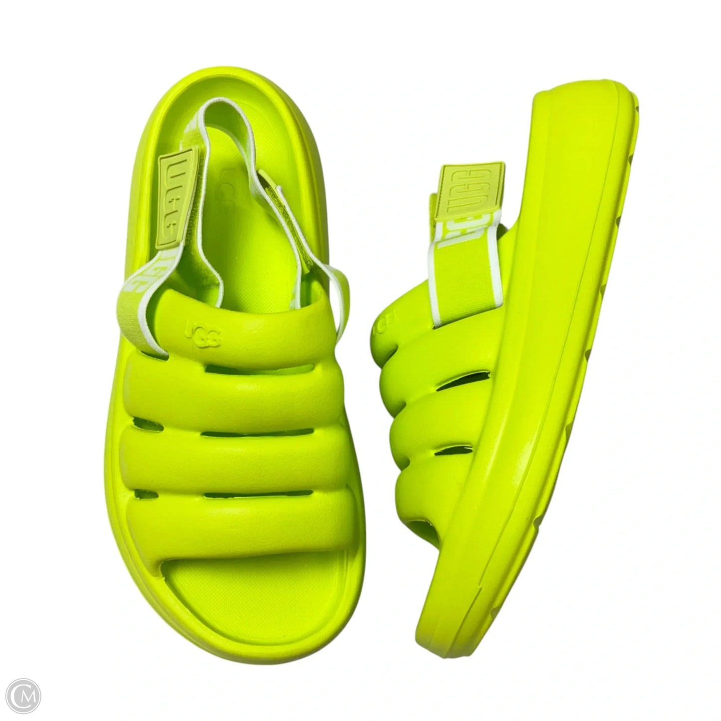 Sandals Designer By Ugg In Green, Size: 8