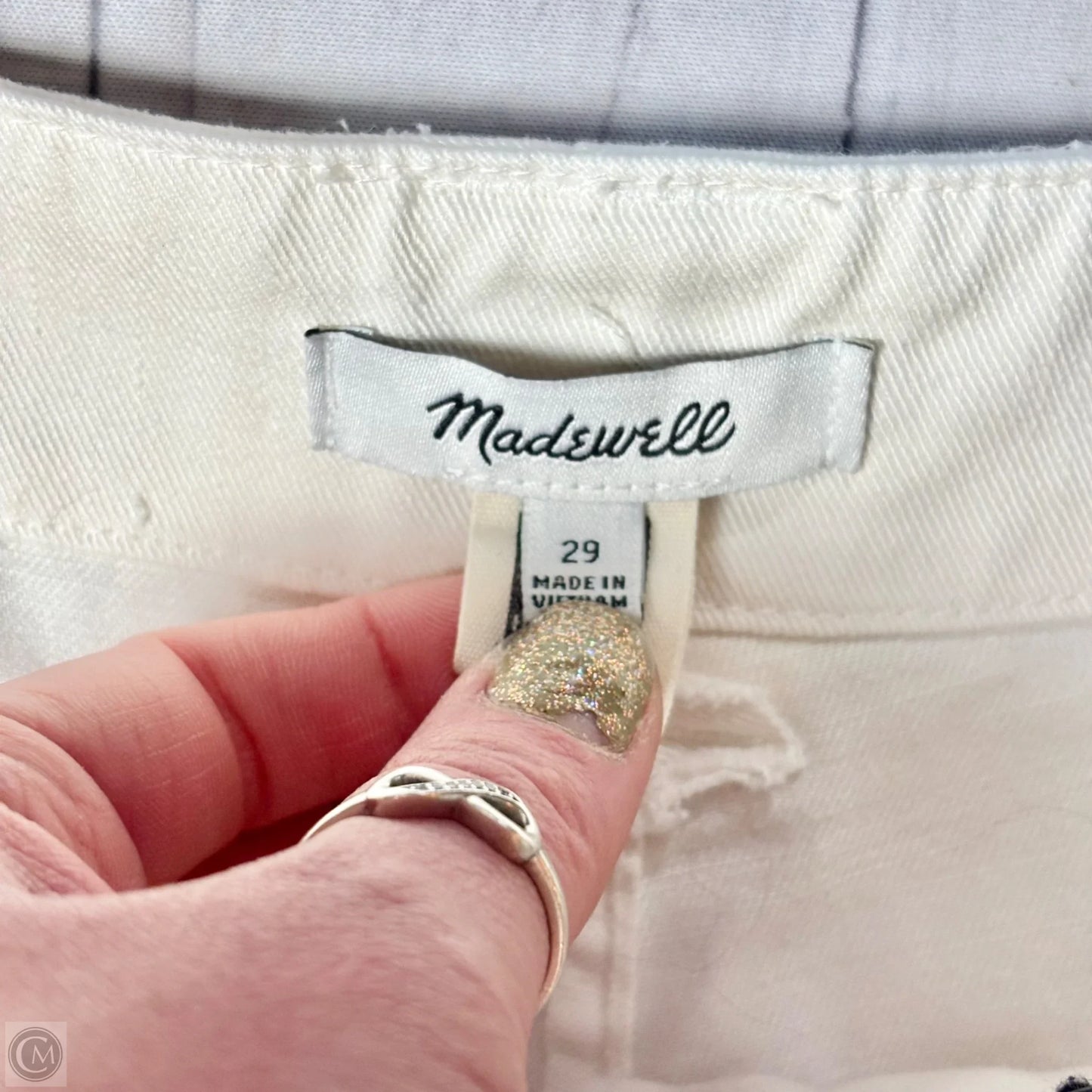 Pants Wide Leg By Madewell In White, Size: 8