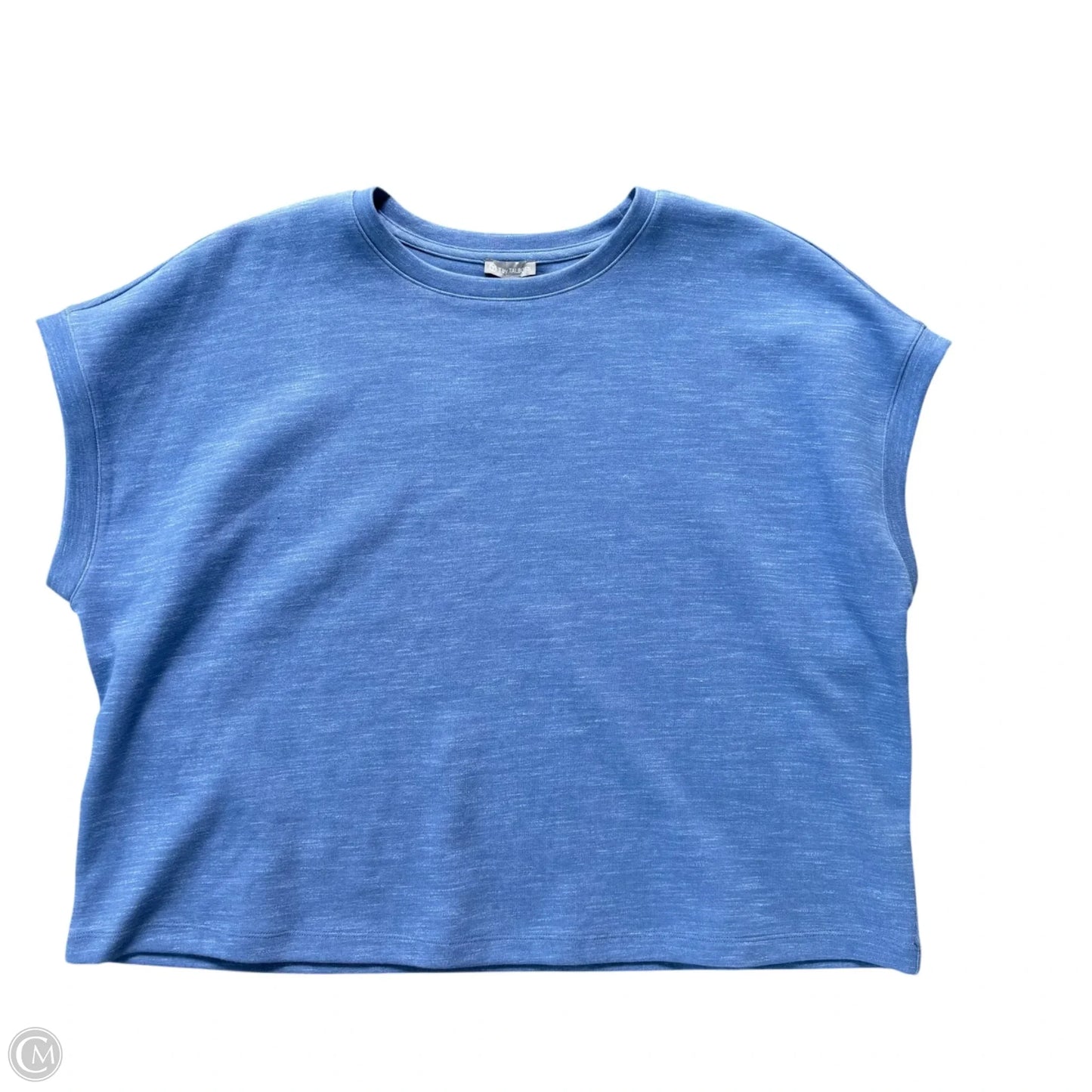 Top Short Sleeve By Talbots In Blue, Size: Xlp