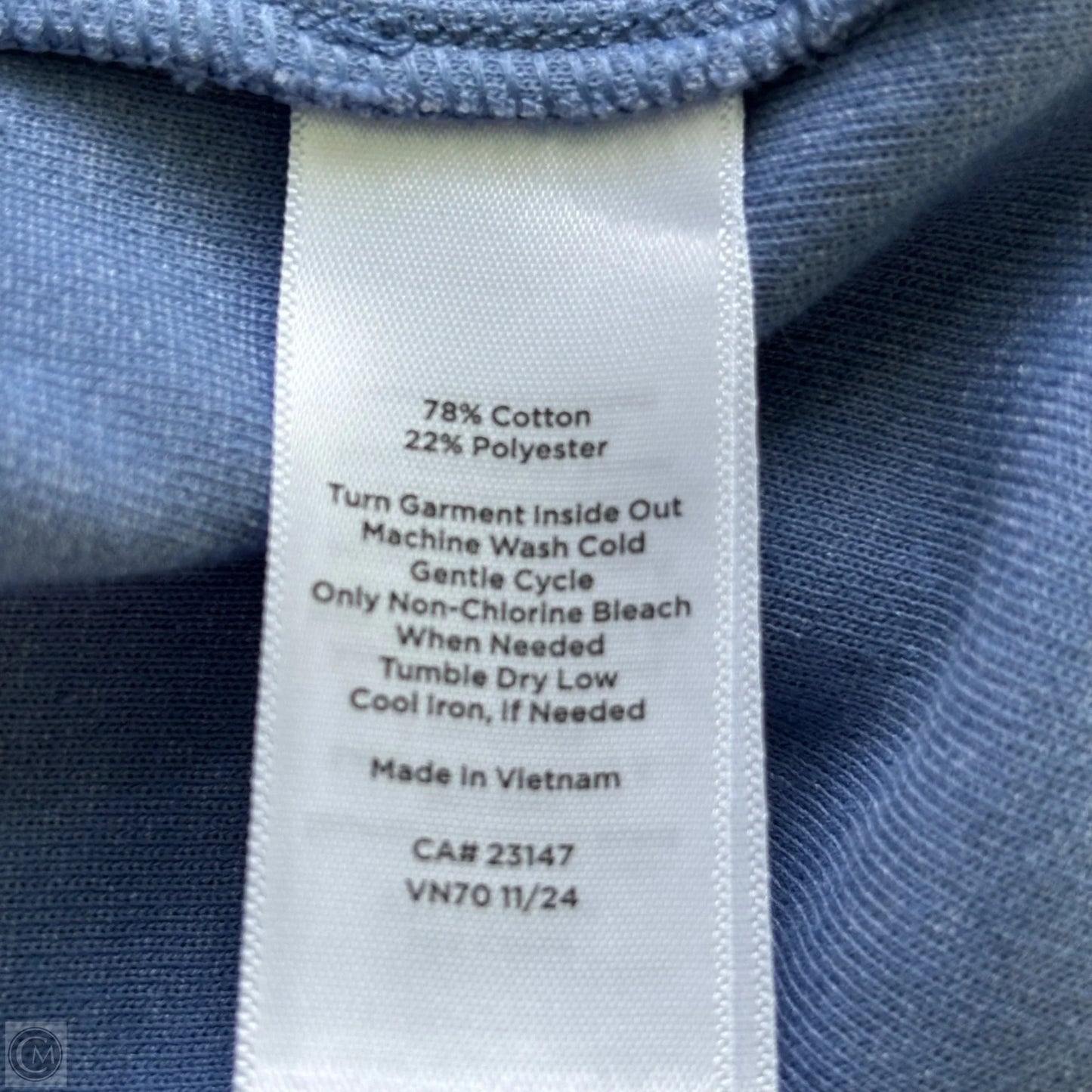 Top Short Sleeve By Talbots In Blue, Size: Xlp