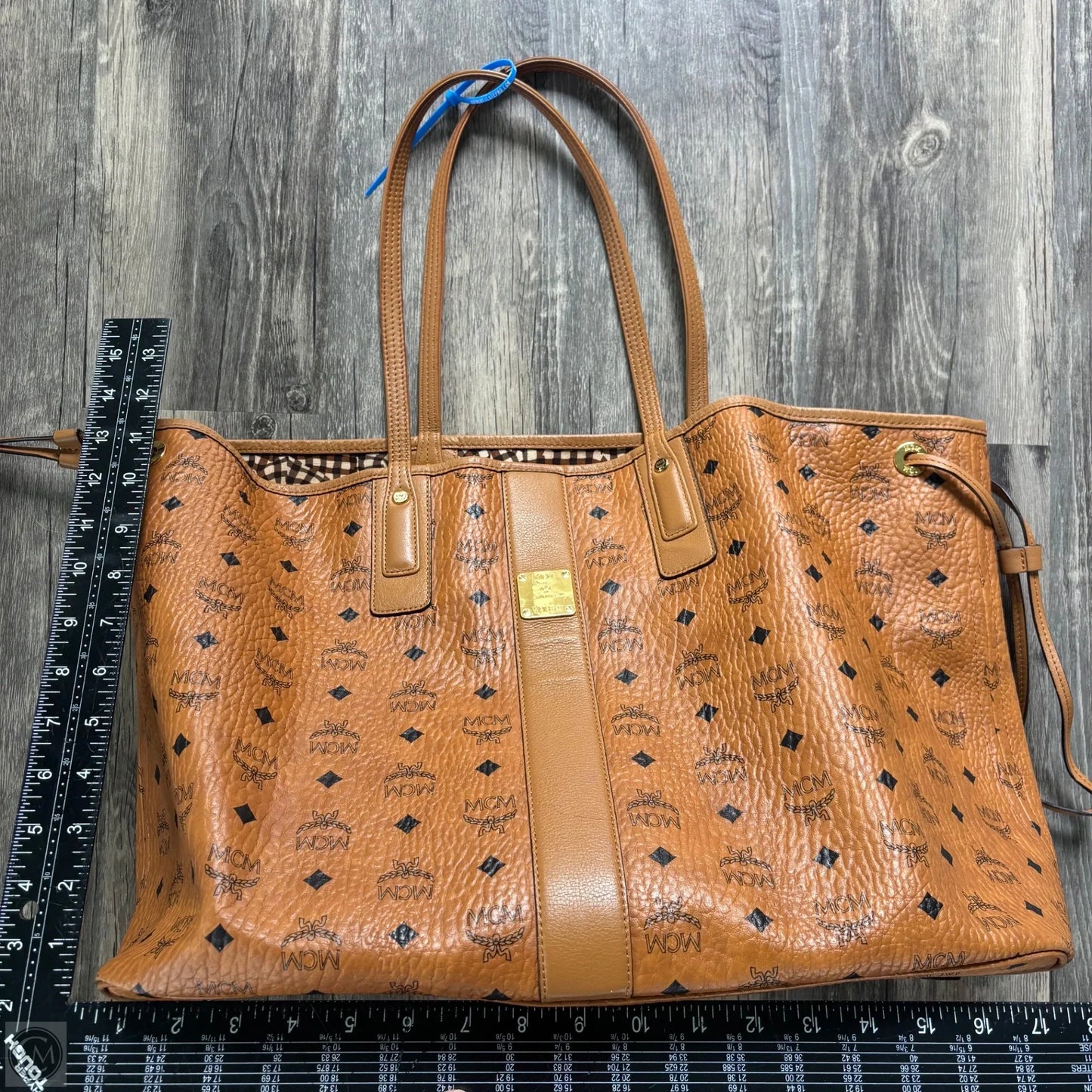 Tote Luxury Designer By Mcm, Size: Large