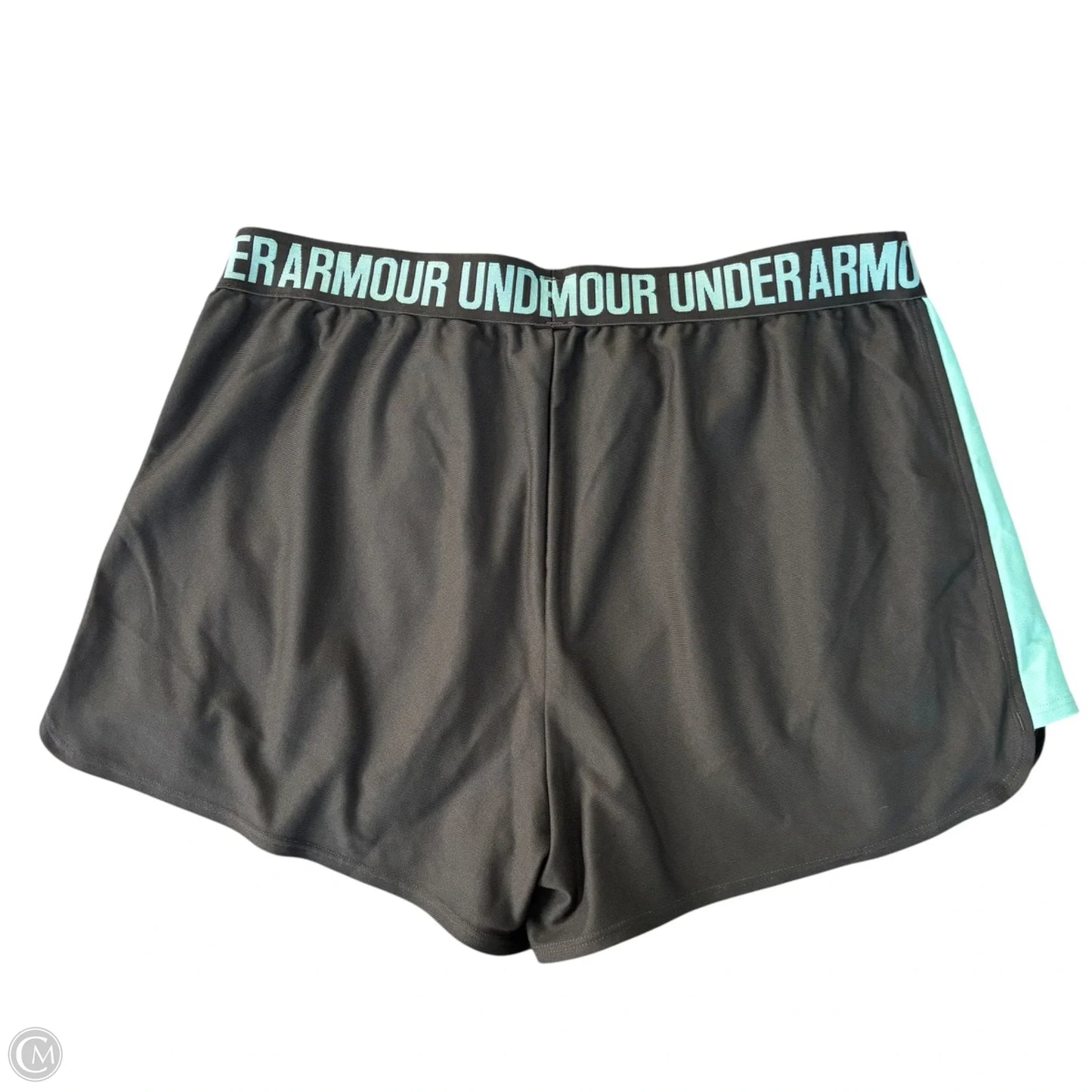 Athletic Shorts By Under Armour In Blue & Grey, Size: L