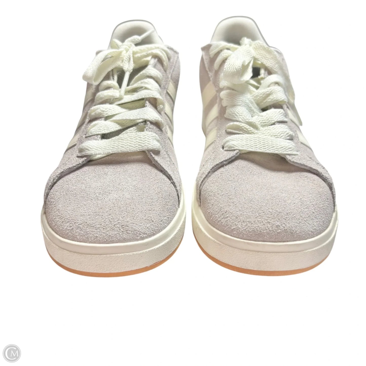 Shoes Sneakers By Adidas In Grey & White, Size: 9