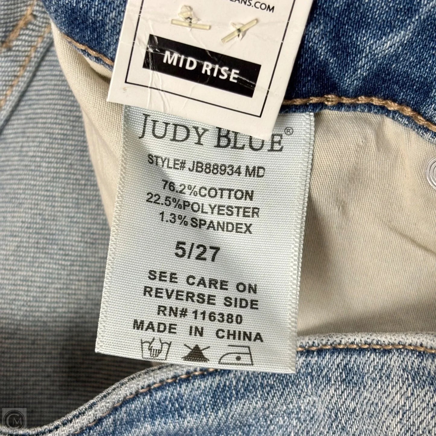 Jeans Flared By Judy Blue In Blue Denim, Size: 4