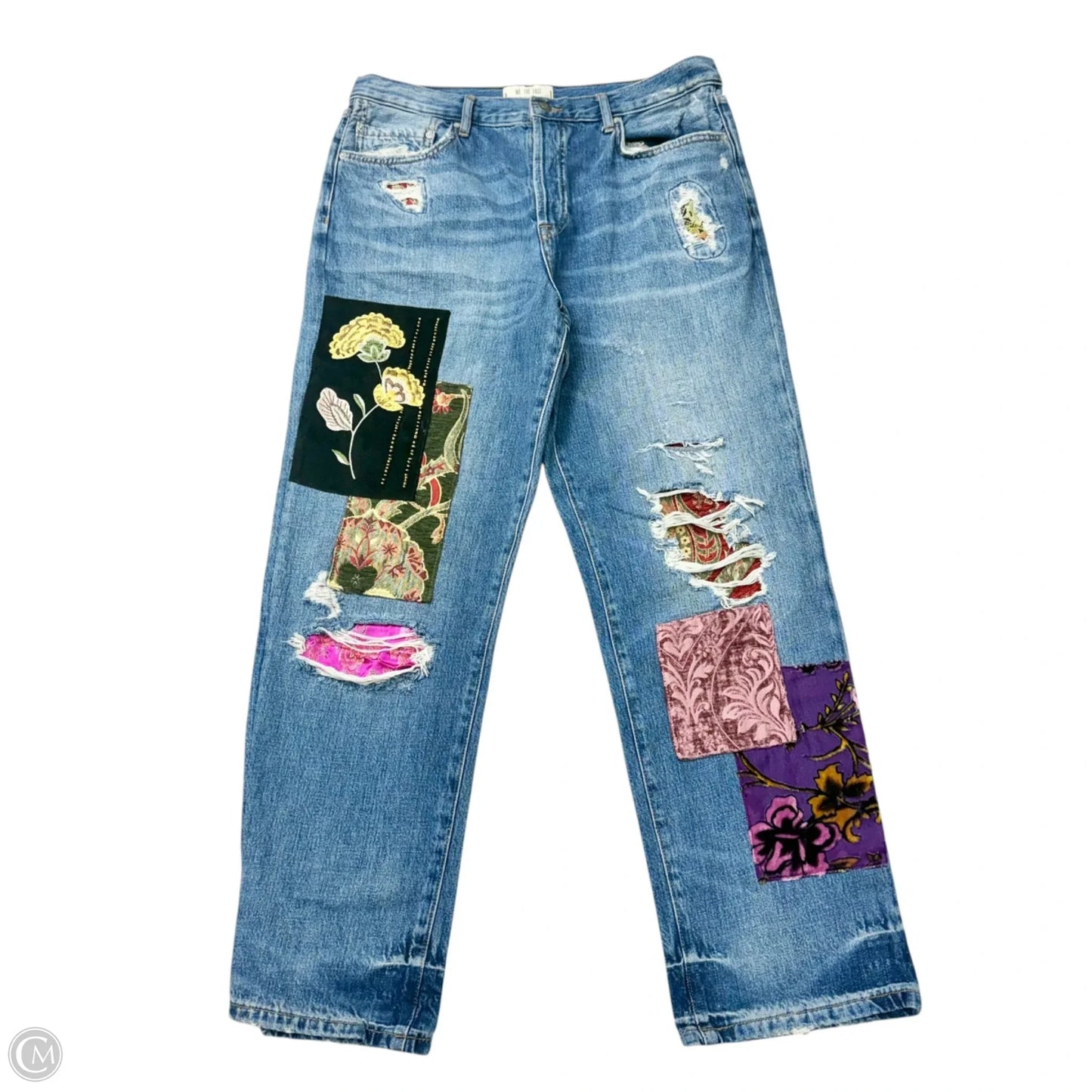 Jeans Boyfriend By We The Free In Blue Denim, Size: 12