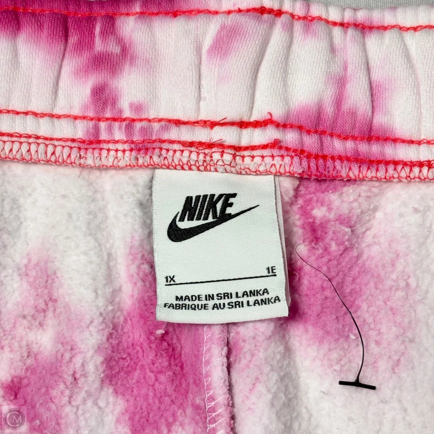 Athletic Pants By Nike Apparel In Tie Dye Print, Size: 1x
