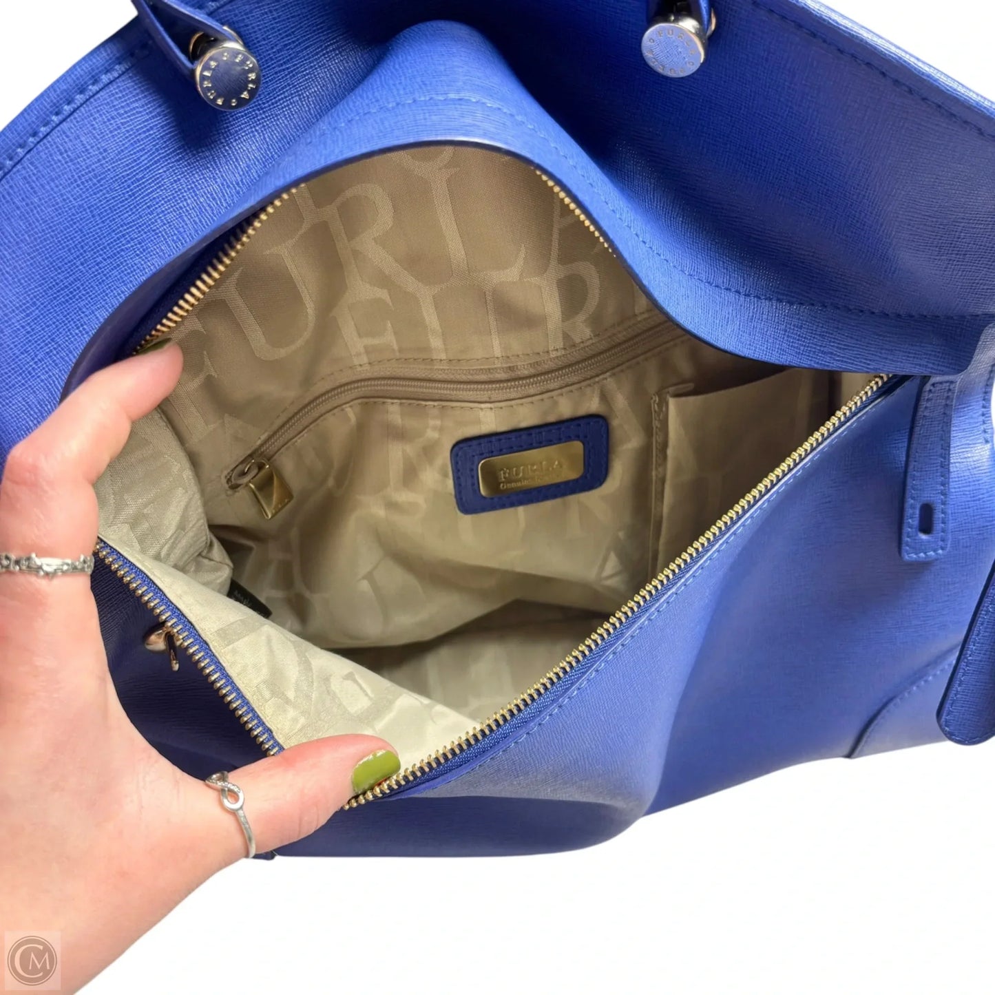 Handbag Luxury Designer By Furla, Size: Large
