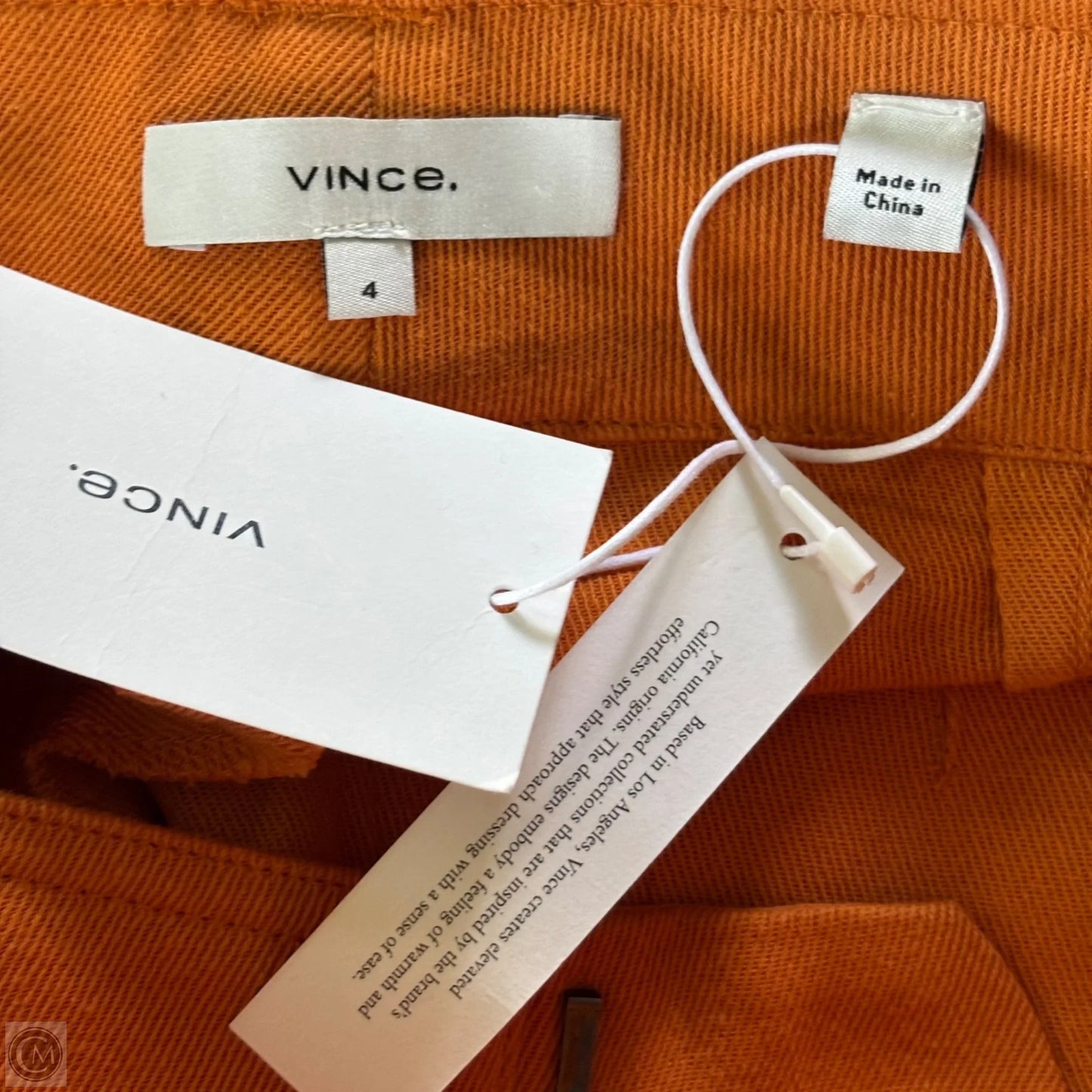 Shorts By Vince In Orange, Size: 4