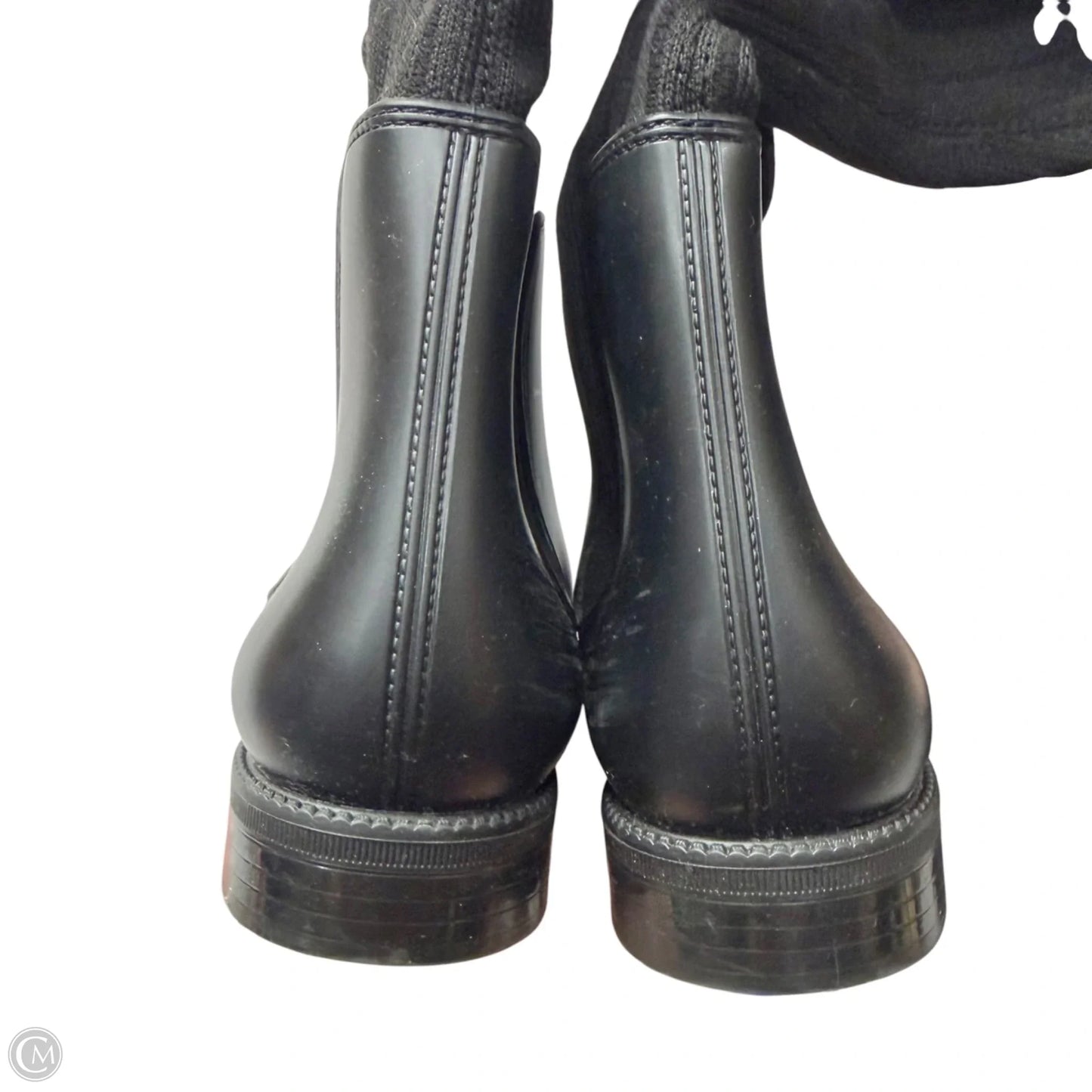 Boots Luxury Designer By Givenchy In Black & Red, Size: 7.5