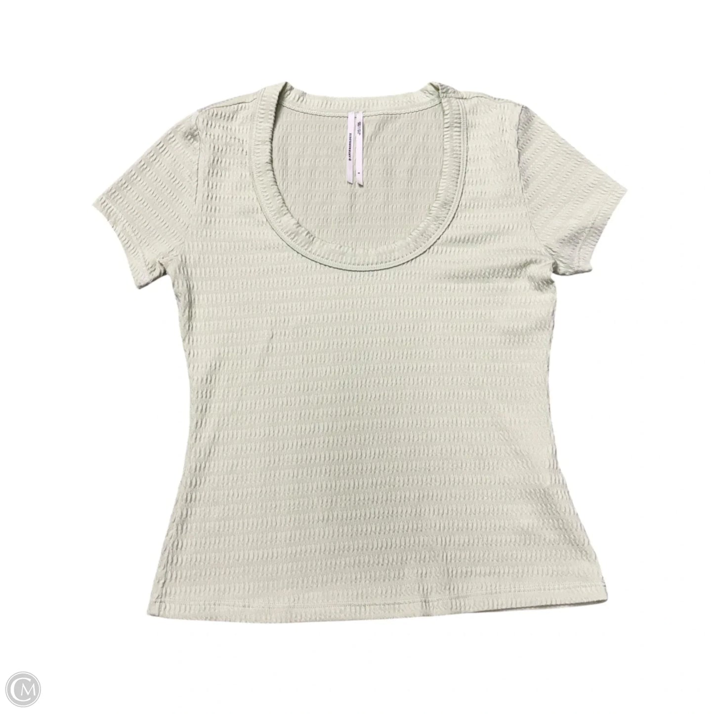 Top Short Sleeve By Anthropologie In Green, Size: S
