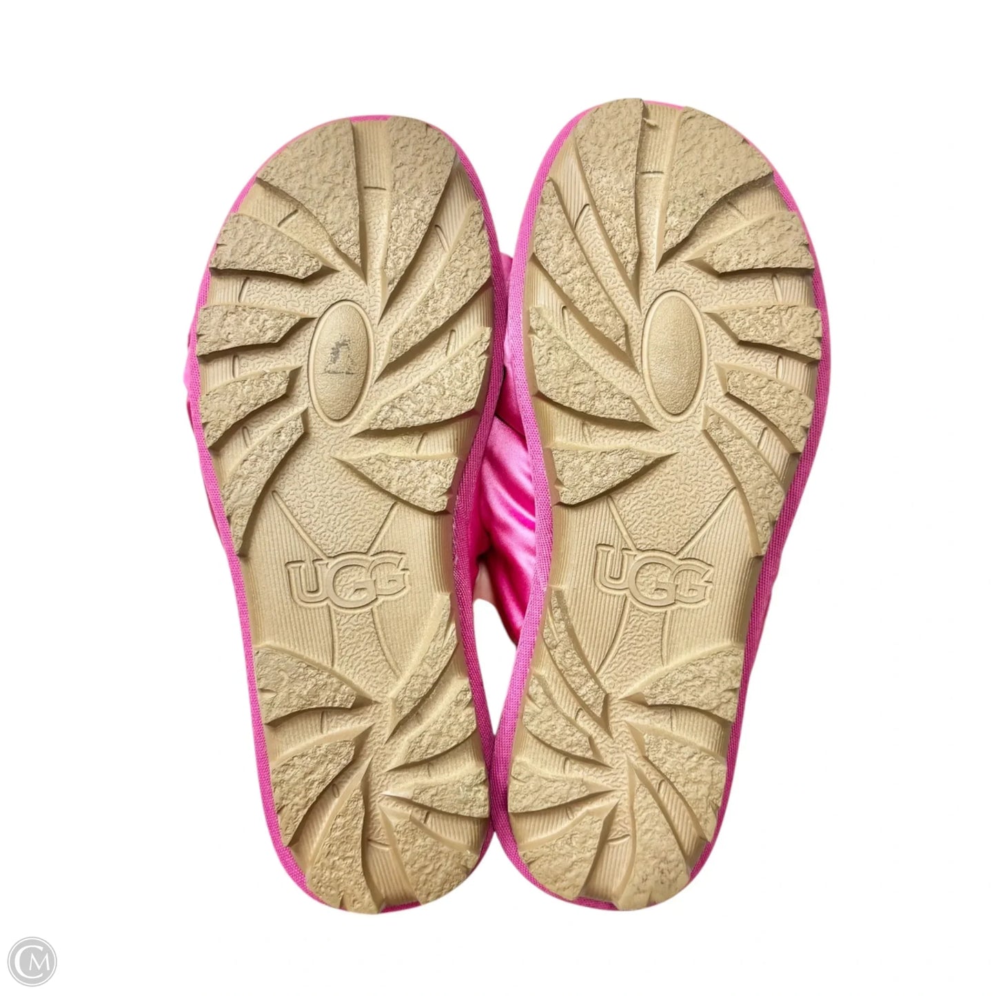 Slippers Designer By Ugg In Pink, Size: 6