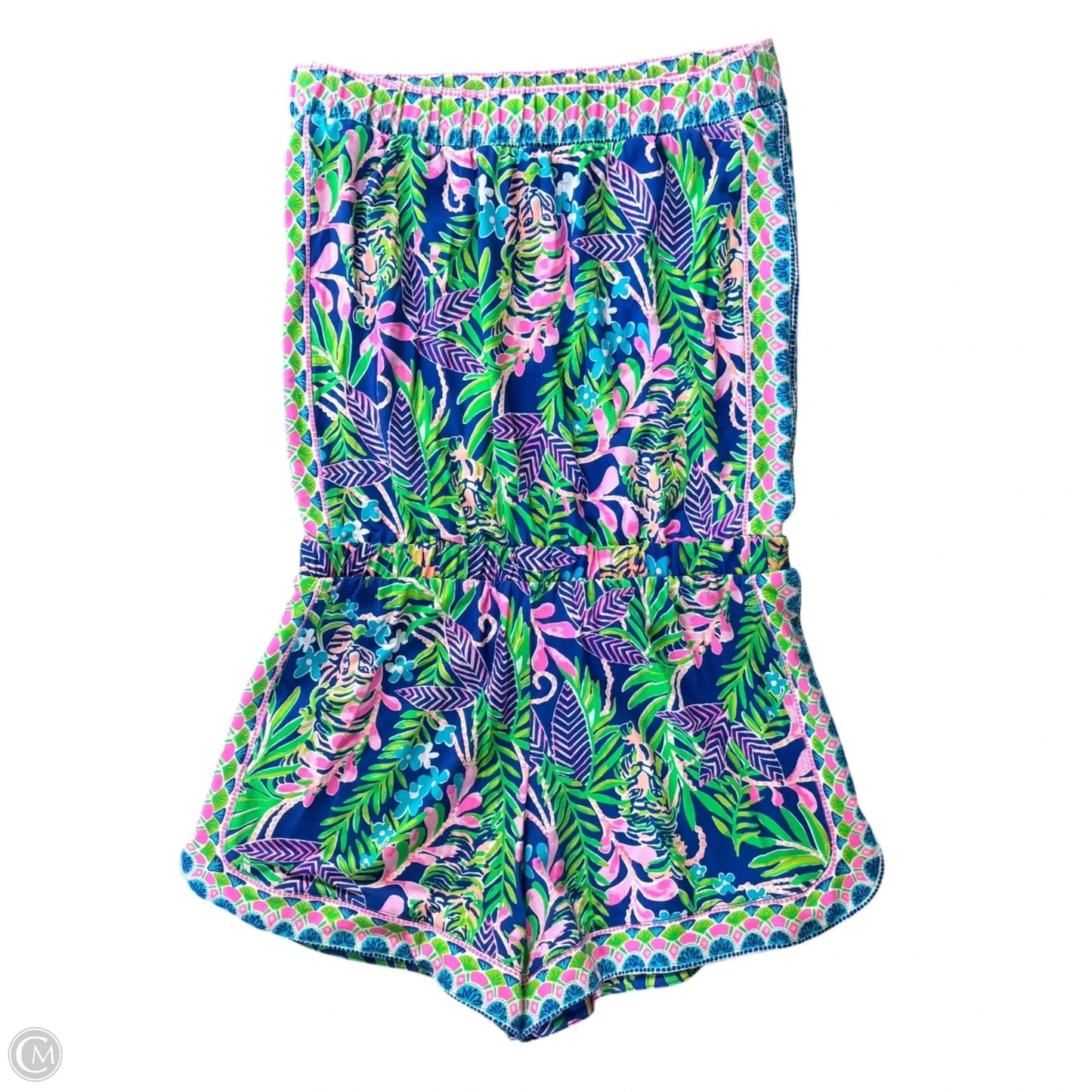 Romper Designer By Lilly Pulitzer In Animal Print, Size: S