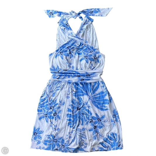 Romper Designer By Lilly Pulitzer In Floral Print, Size: S