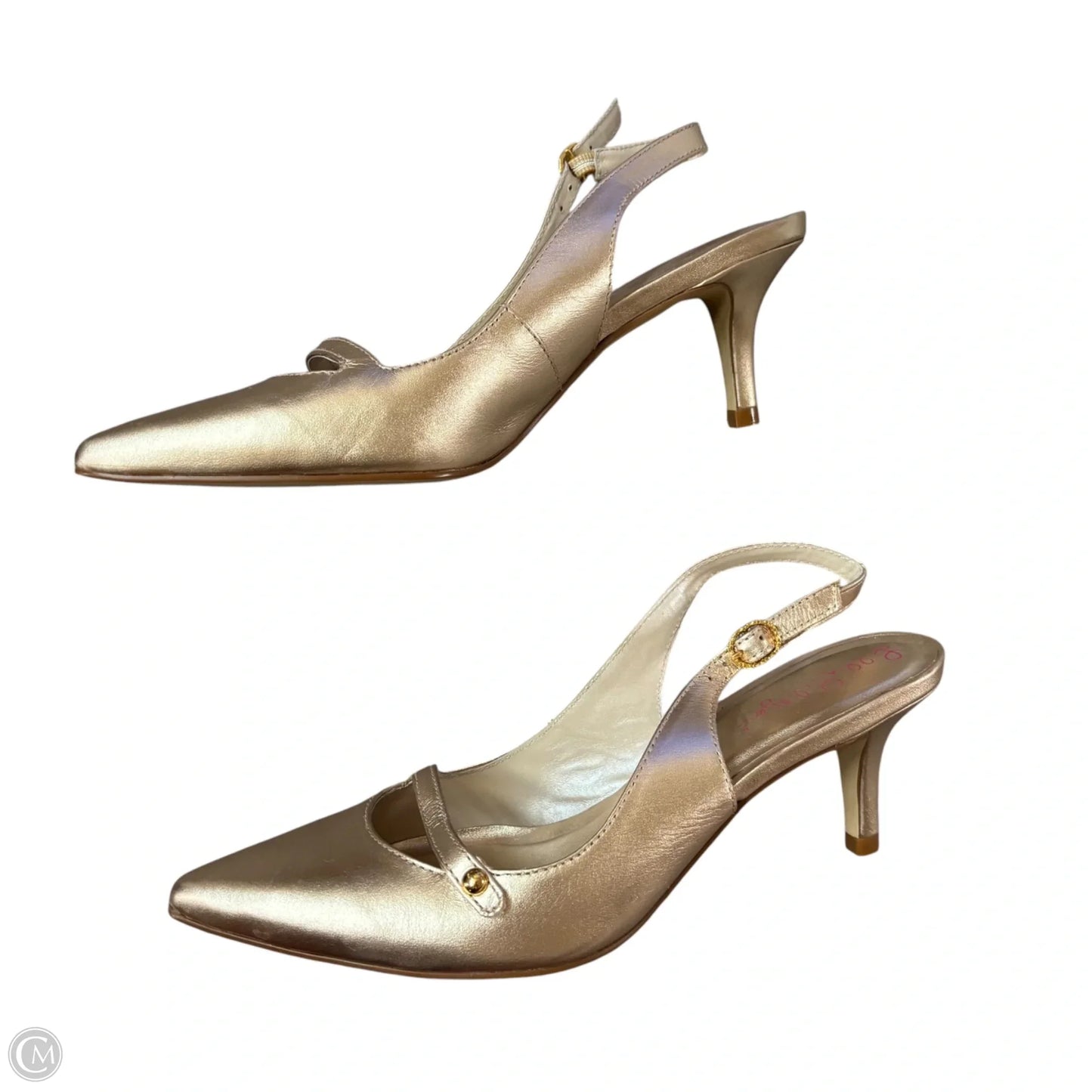 Shoes Designer By Lilly Pulitzer In Gold, Size: 6