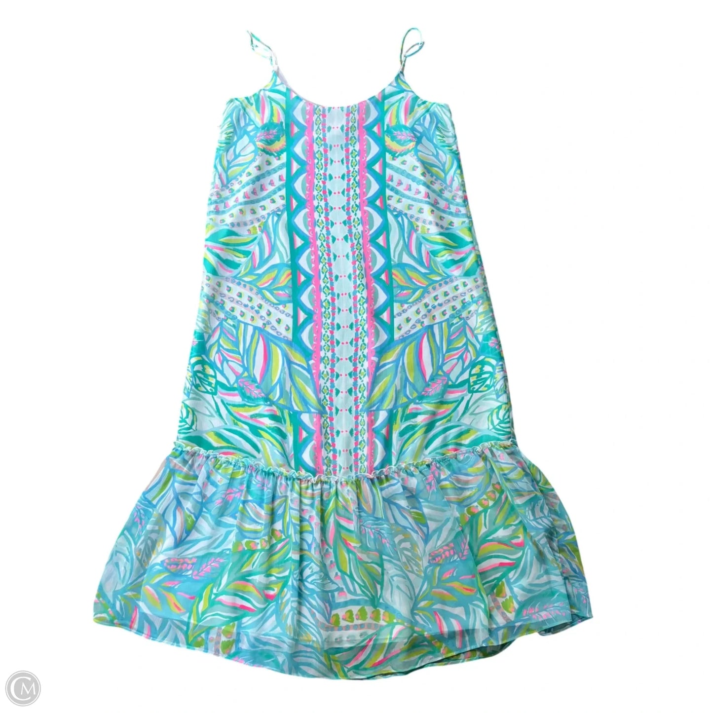 Dress Designer By Lilly Pulitzer In Blue & Green, Size: S
