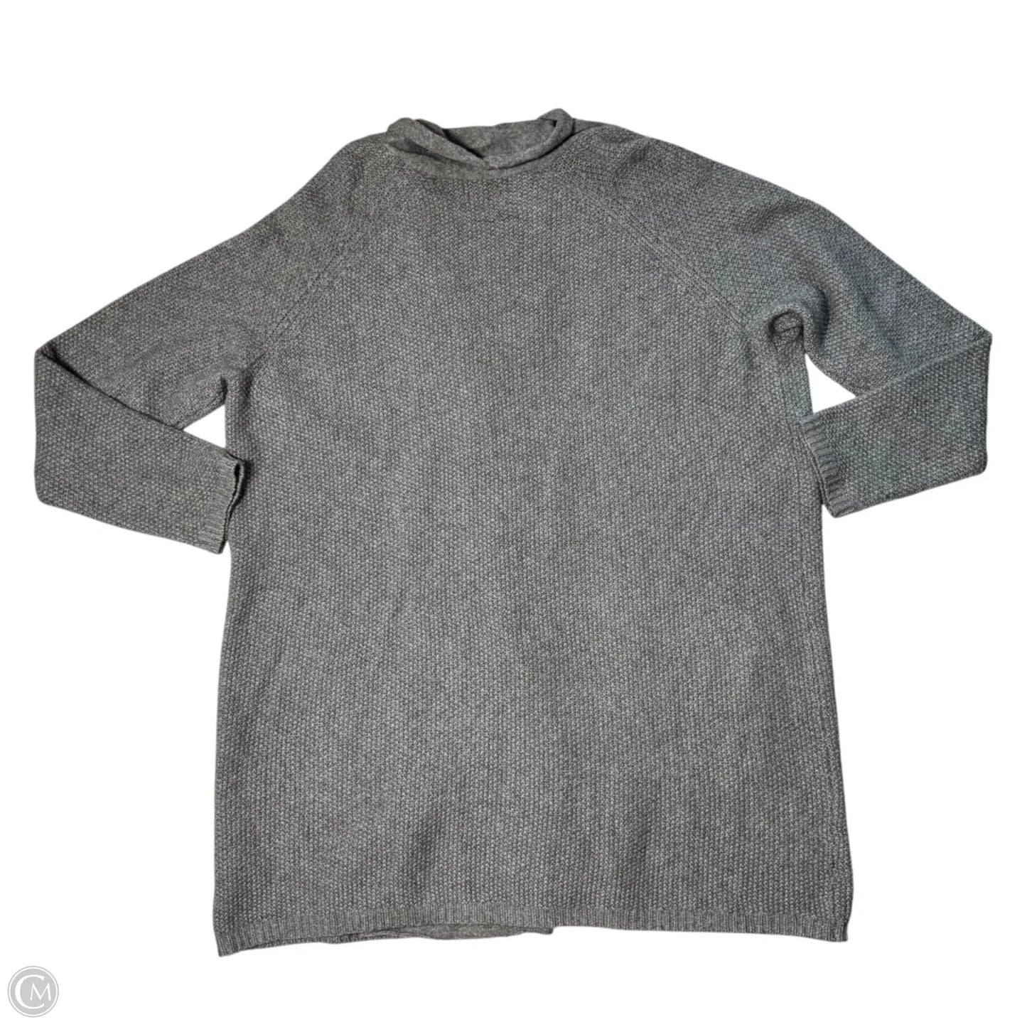 Sweater Cardigan Cashmere By Tahari In Grey, Size: 3x
