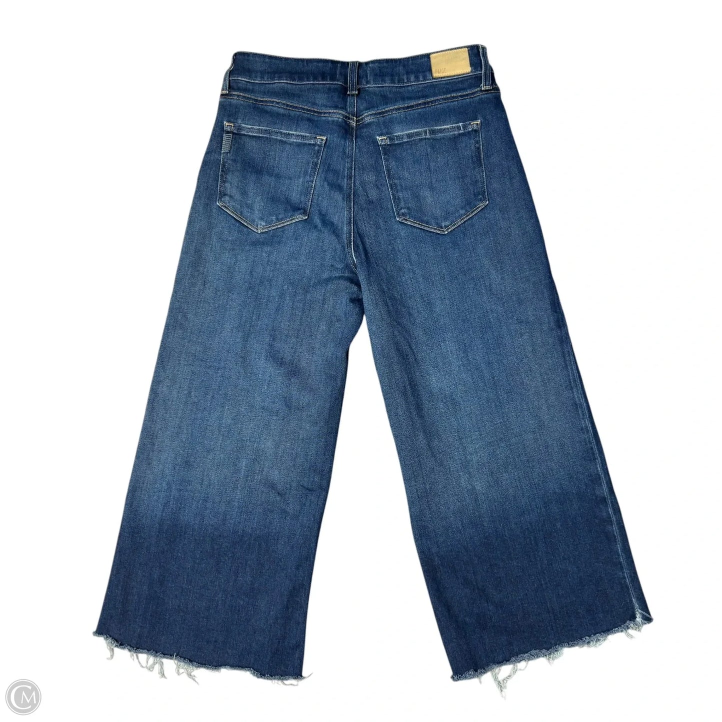 Jeans Cropped By Paige In Blue Denim, Size: 12